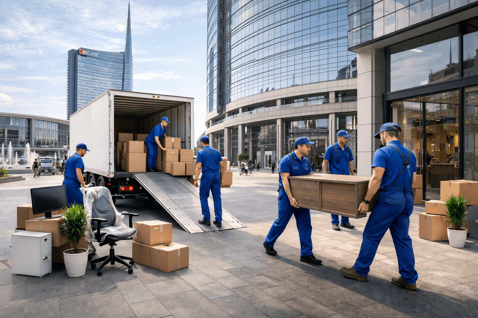 Movimentazione arredi ufficio Milano